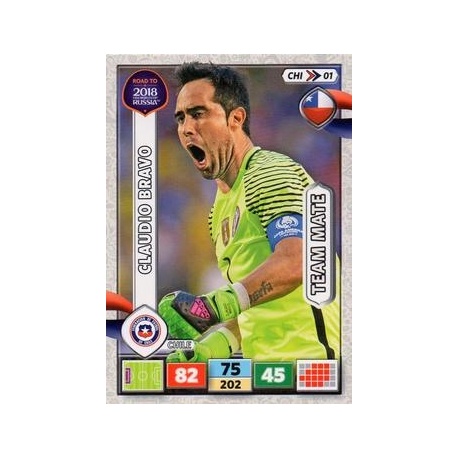 Trading Card Of Claudio Bravo Chile Adrenalyn Xl Road To Russia 18