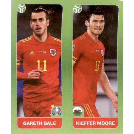 Cromos De Futbol Bale Moore Wales Panini Euro Tournament Edition