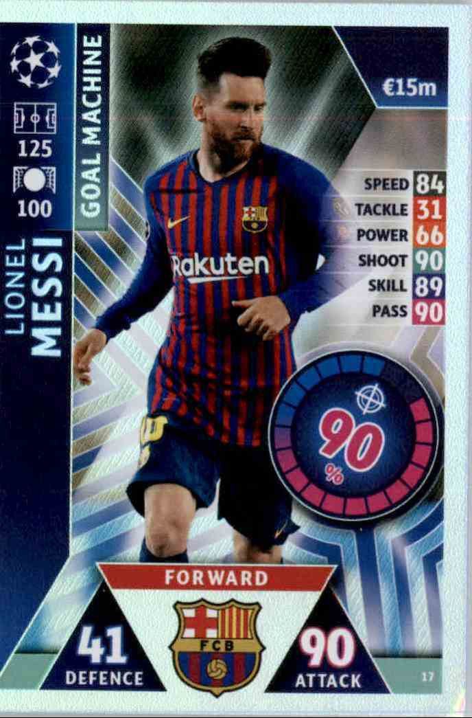 Lionel Messi Match Attax Card
