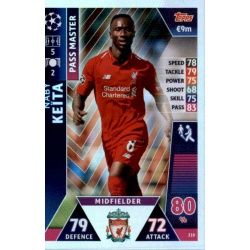 Naby Keïta - Pass Master Liverpool 210 Match Attax Champions 2018-19