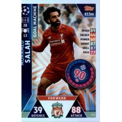 Mohamed Salah - Goal Machine Liverpool 213 Match Attax Champions 2018-19