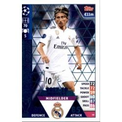 Luka Modrić Real Madrid CF – 2017-18 Winners 48 Match Attax Champions 2018-19