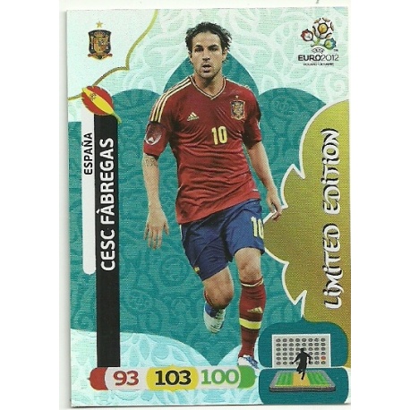 Sale Trading Cards Cesc Fàbregas Limited Edition Adrenalyn XL Euro 2012