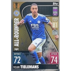 Youri Tielemans Leicester City 92