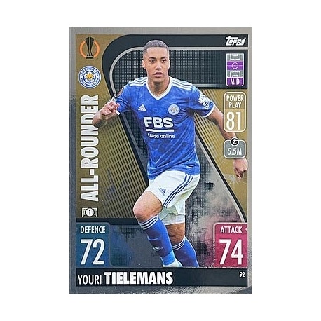 Youri Tielemans Leicester City 92