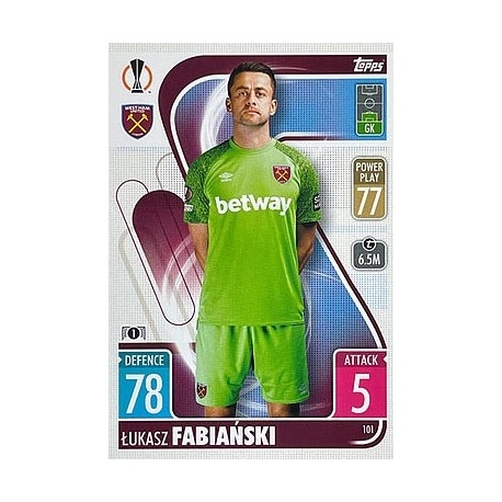 Łukasz Fabiański West Ham United 101