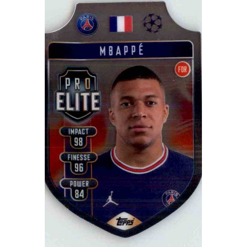 Offer Soccer Cards Kylian Mbappé Chrome PRO ELITE Topps Match