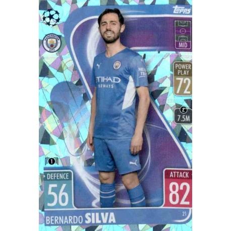 Bernardo Silva Crystal Parallel Manchester City 21