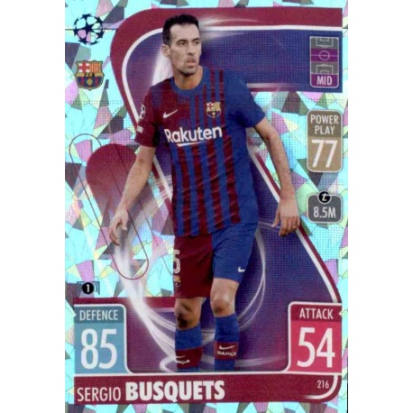 Sergio Busquets Crystal Parallel Barcelona 216