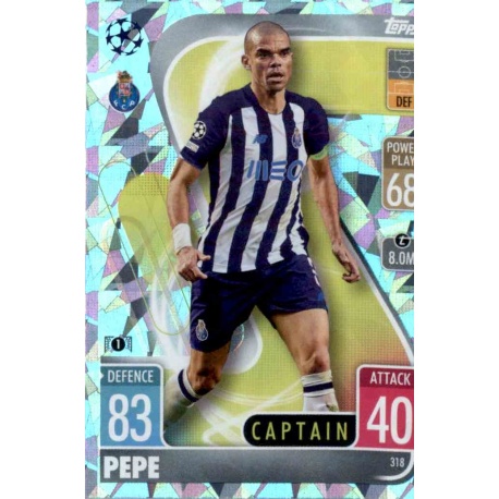 Trading Cards Pepe Crystal Parallel Oporto Topps Match Attax 21/22