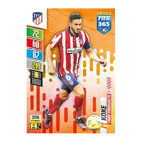 Koke Fans' Favourites Atlético Madrid 206