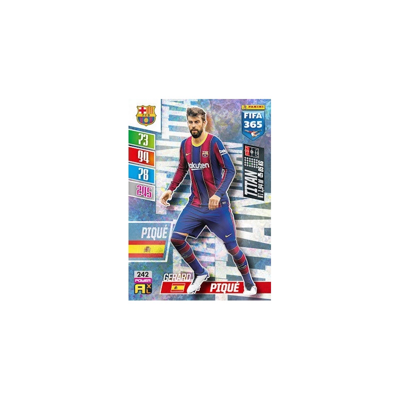 Gerard Pique FC Barcelona 2018 Panini Adrenalyn XL FIFA 365 EXCLUSIVE  LIMITED EDITION Card! Awesome Special Great Looking Card Imported from  Europe! Shipped in Ultra Pro Top Loader! WOWZZER! at 's Sports