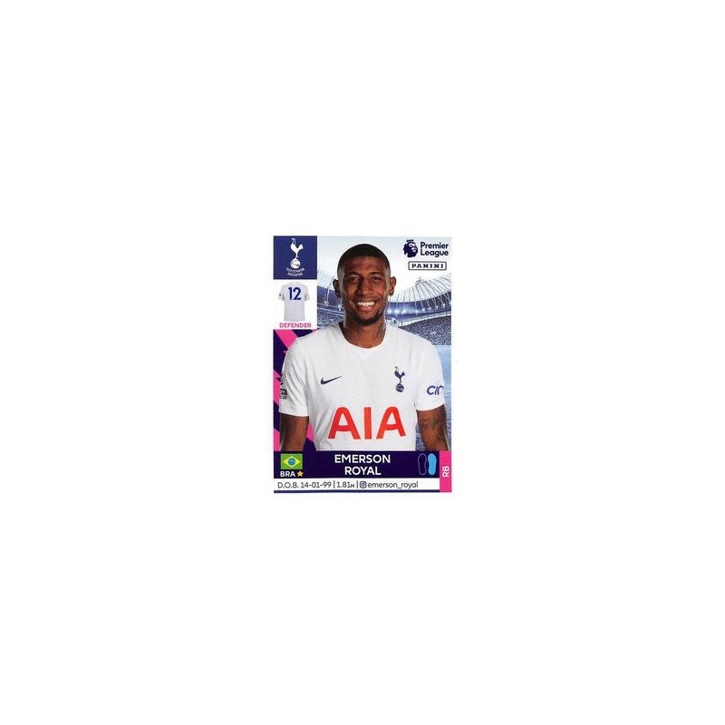 Comprar Cromo Emerson Royal Tottenham Hotspur Panini Stickers Premier ...