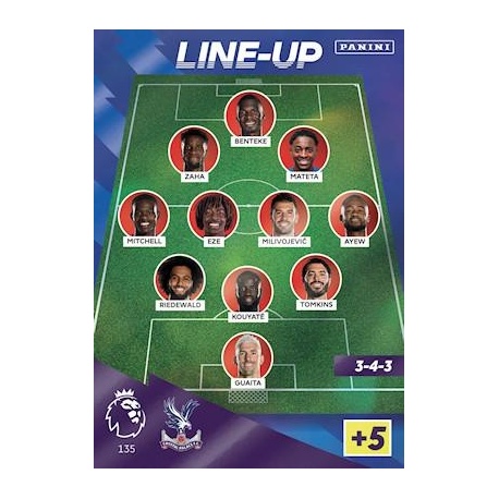 Line-Up Crystal Palace 135