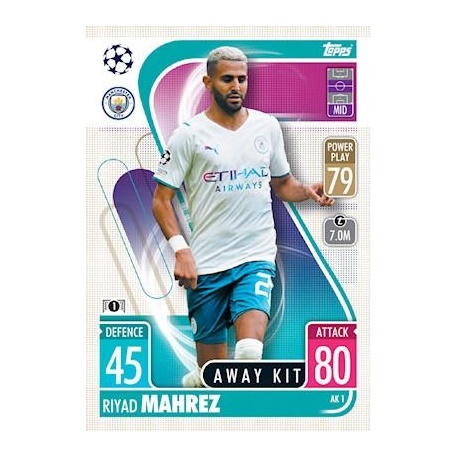 Riyad Mahrez Manchester City Away Kit AK1