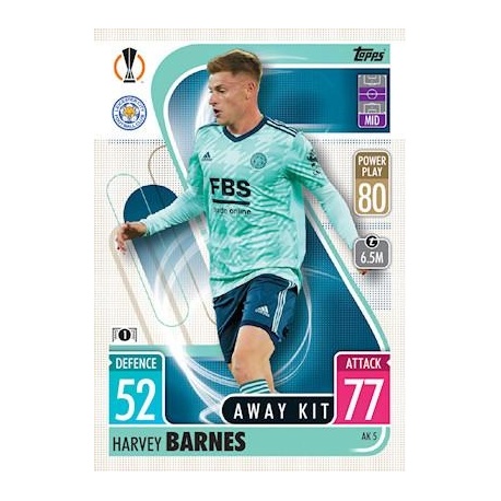 Harvey Barnes Leicester City Away Kit AK5