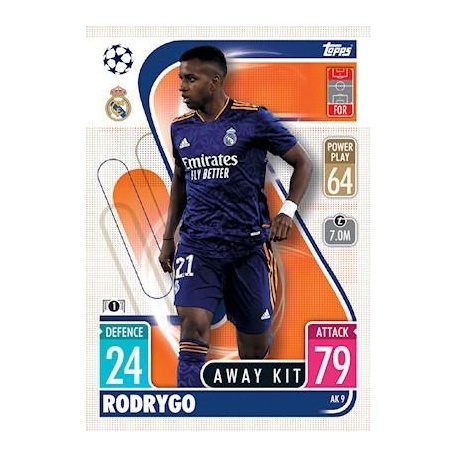 Rodrygo Real Madrid Away Kit AK9