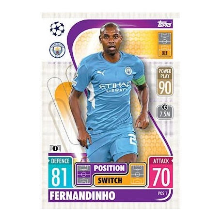 Fernandinho Manchester City Position Switch POS1