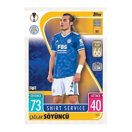 Çaglar Söyüncü Leicester City Shirt Service SS5