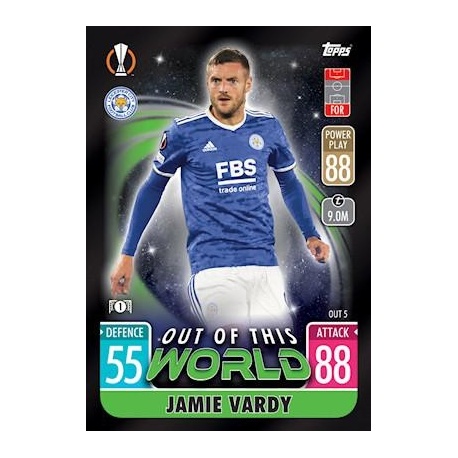 Jamie Vardy Leicester City Out of this World OUT5