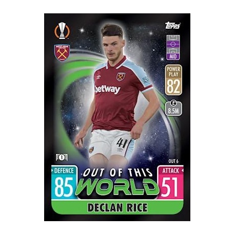 Declan Rice West Ham United Out of this World OUT6