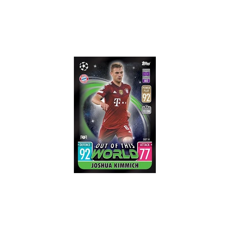 Soccer Trading Cards Joshua Kimmich Out of this World Match Attax