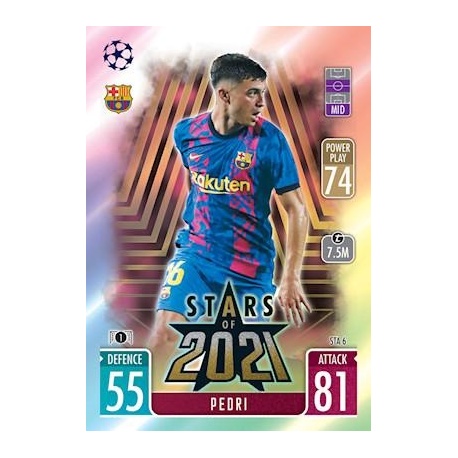 Pedri Barcelona Stars of 2021 STA6