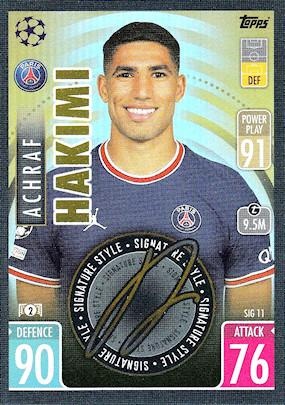 2021-22 Topps Champions League Museum Jersey Card :Achraf Hakimi #02/50