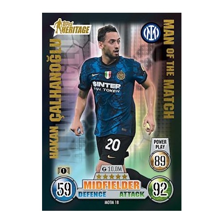 Hakan Çalhanoğlu Internazionale Milano Heritage Man of the Match MOTM18