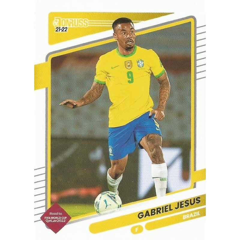 Sale Trading Cards Gabriel Jesus Brazil Base 21 22 Panini Donruss Soccer Road To Qatar