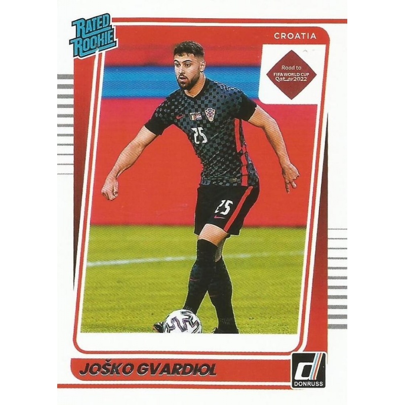 Offer Soccer Cards Josko Gvardiol Croatia Base Rated Rookie Donruss