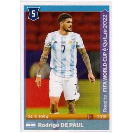 Buy Sticker Rodrigo De Paul Argentina Panini Road To World Cup