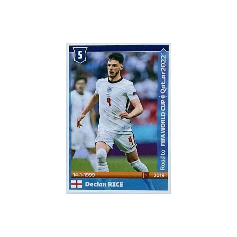 Sticker of Declan Rice England Panini Road To World Cup 2022 Stickers