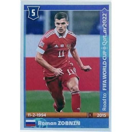 Sticker of Roman Zobnin Russia Road To Fifa World Cup 2022 Panini Stickers