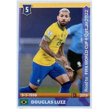 Sale Sticker of Douglas Luiz Brazil Road To Fifa World Cup 2022 Panini  Stickers