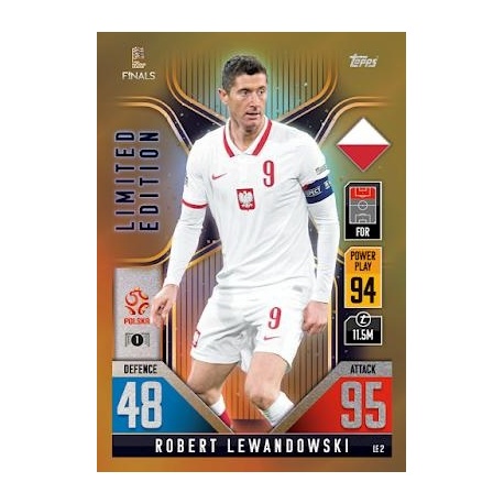 Robert Lewandowski Poland Limited Edition Gold LE 2