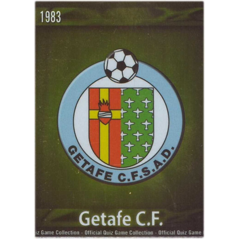 Cromos de Fútbol Escudo Getafe Brillante Dorado Mundicromo Quiz 2009-10