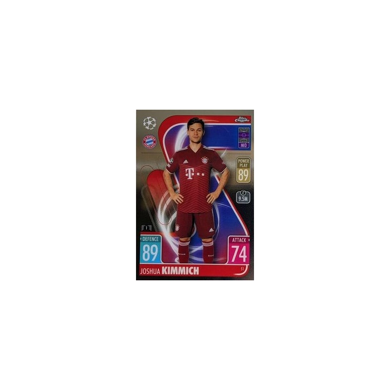 JOSHUA KIMMICH 2022-23 TOPPS STADIUM CLUB CHROME SOCCER GOLD