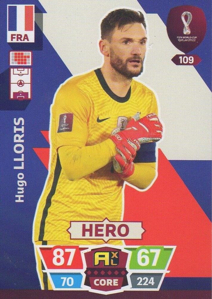 Soccer Cards Hugo Lloris France Adrenalyn XL World Cup 2022
