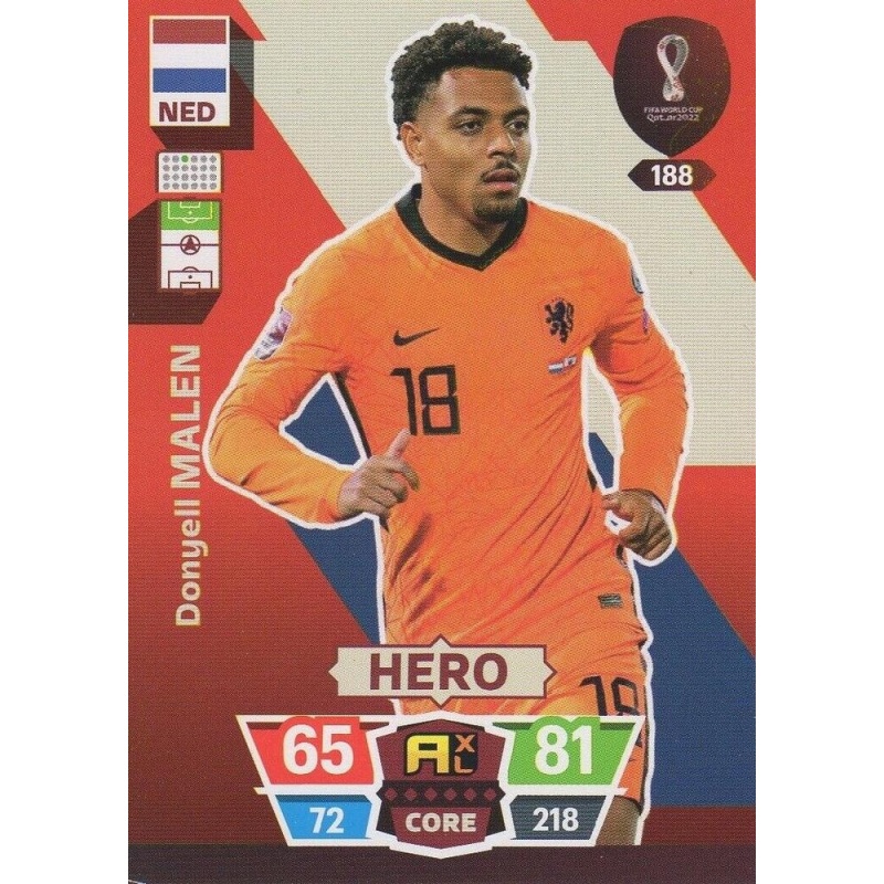 Netherlands National Team 2022 Qatar World Cup Donyell Malen #18