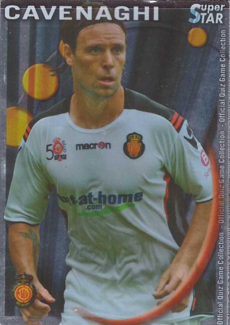 Trading Cards Cavenaghi Superstar Brillo Liso Mallorca Mundicromo Quiz  2010-11