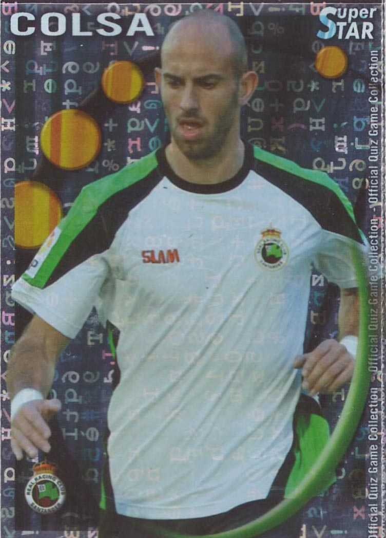 Soccer Trading Cards Colsa Racing Superstar Brillo Letras