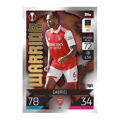 Gabriel Warrior Arsenal 86