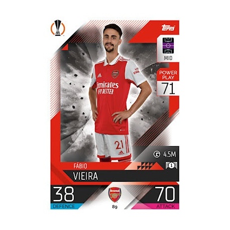 Fabio Vieira Arsenal 89