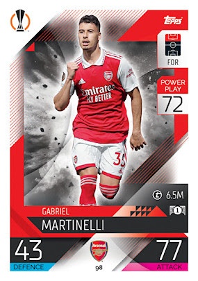 Offer Soccer Cards Gabriel Martinelli Arsenal Match Attax 22/23