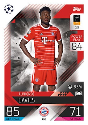 Offer Soccer Cards Alphonso Davies Bayern München Topps Match