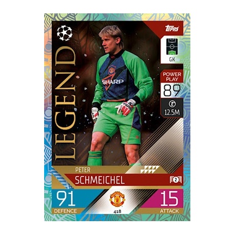 Offer Soccer Cards Peter Schmeichel Legend Manchester United Topps ...