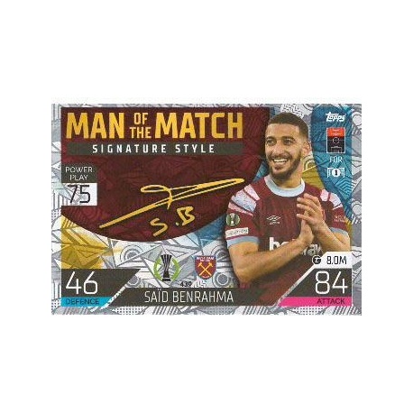 Said Benrahma Man of the Match Signature Style West Ham United 430