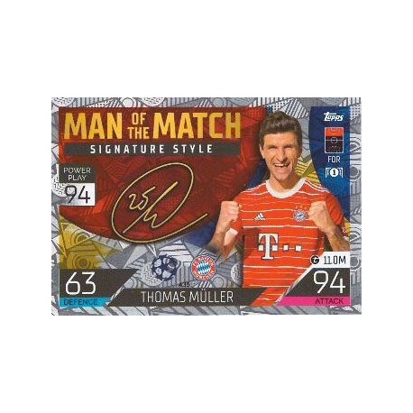 Thomas Muller Man of the Match Signature Style Bayern München 435