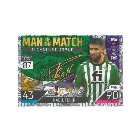 Nabil Fekir Man of the Match Signature Style Real Betis 438